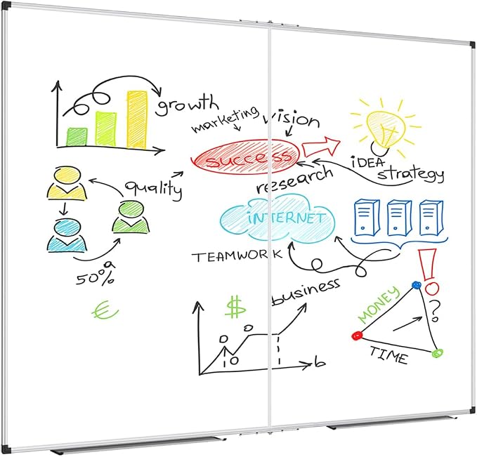 XBoard Magnetic Whiteboard 60 x 48 Inch, Dry Erase Board - Image 3
