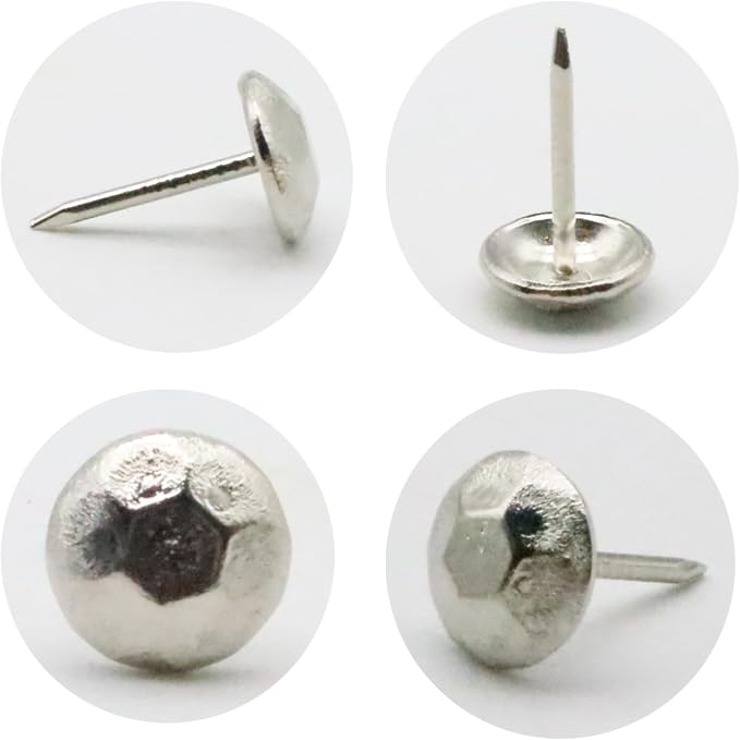 110pcs Upholstery Tacks for Furniture, Metal Upholstery Nails Decorative Thumb - Image 3