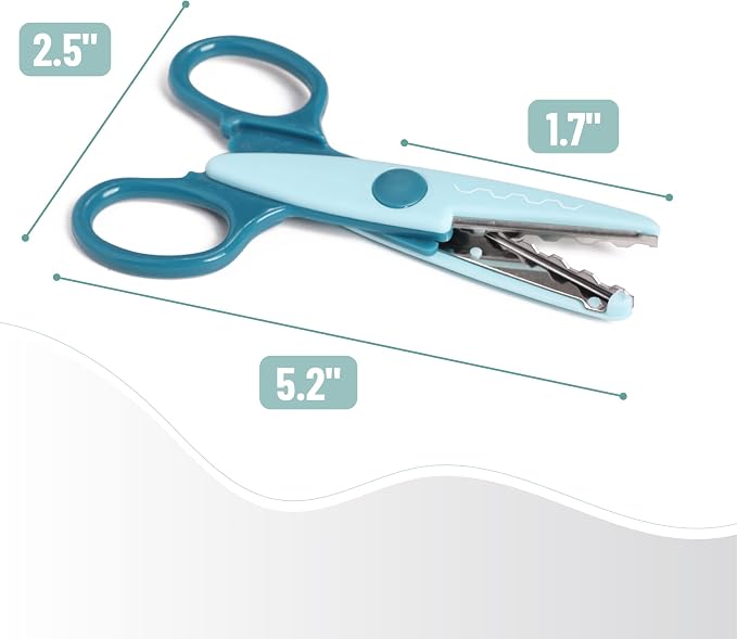 Mr. Pen- Craft Scissors Decorative Edge, 6 Pack, Sunny Meadows | Zig Zag - Image 5