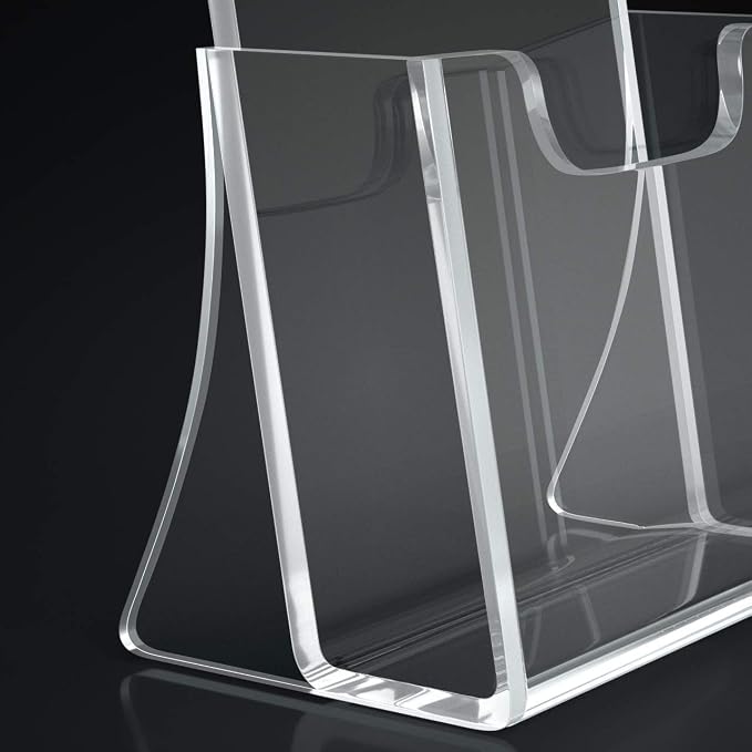 HIIMIEI 2 Pack 4 inch Wide Acrylic Brochure Holders - Image 7