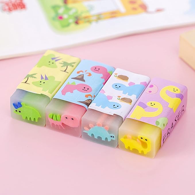Cute Erasers for Kids Bulk 16 Pack Animal Food Fun Desk Pets Pencil Students School Supplies Prize Gifts Party Favors-DeskLoop Office