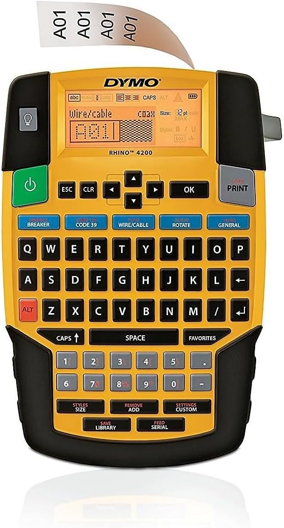 DYMO Rhino 4200 Industrial Label Maker Carry Case Kit - Image 2