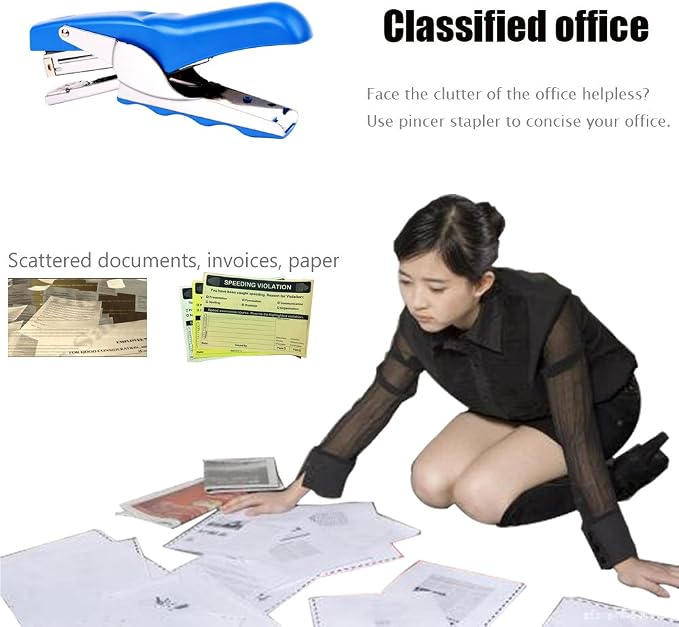 Stapler with 1000 Staples-Plier Stapler Save 60% Power, Good - Image 2