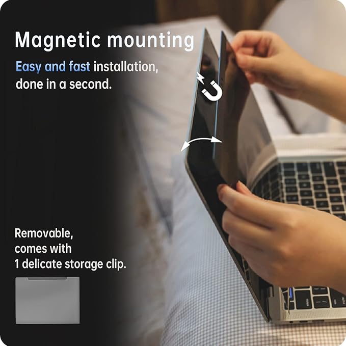 Peslv Magnetic Privacy Screen for MacBook Pro 15 Inch, Removable Anti Blue - Image 2
