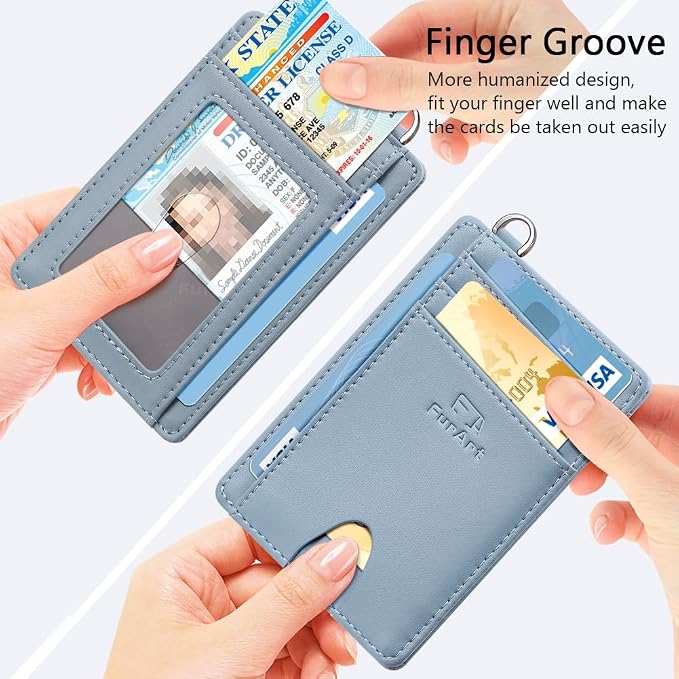 FurArt Slim Minimalist Wallet RFID Credit Card Holder - Image 3