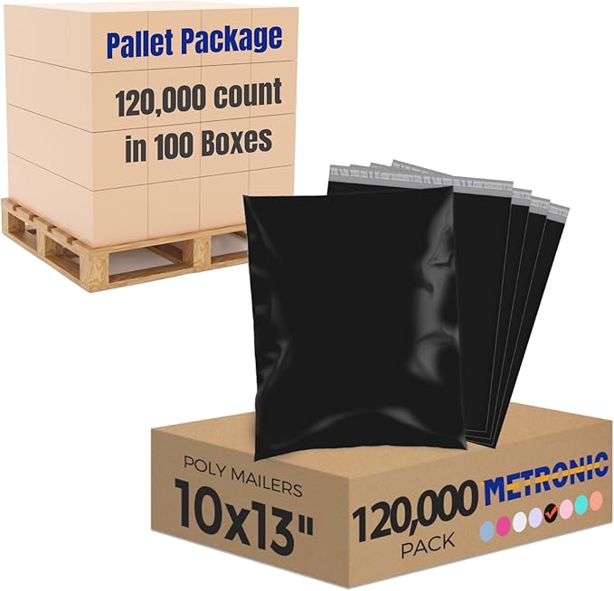Metronic Poly Mailers 10x13 120000 Pack, Small Shipping Bags by METRONIC