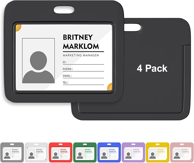 Horizontal Sliding ID Badge Holder by GoorDik