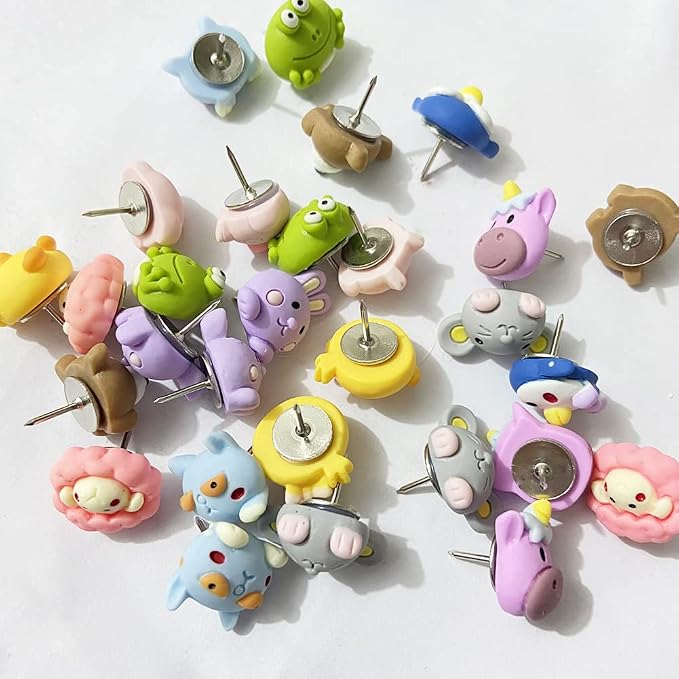 30 Pcs Animal Push Pins Decorative Push Pins Cute Animal Thumbtack - Image 7