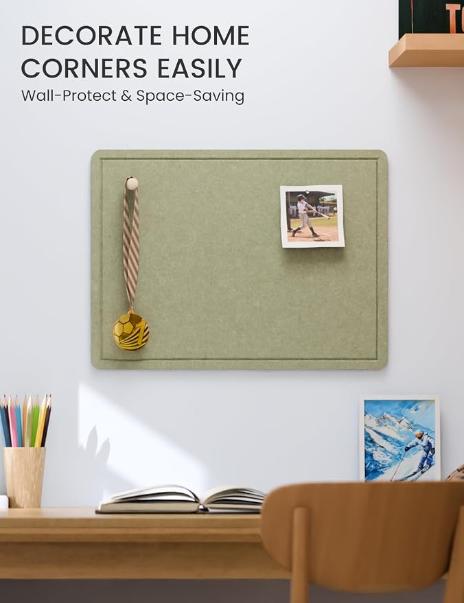 Fluxynara Bulletin Board, 23.6" x 17.5" Cork Board Alternative - Image 4
