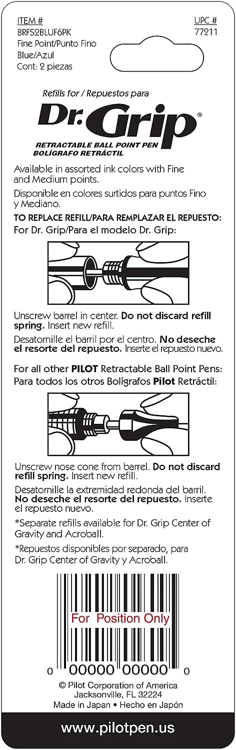 Pilot Dr. Grip Refills for Ballpoint Smooth Writing Pens, Fine Point - Image 4