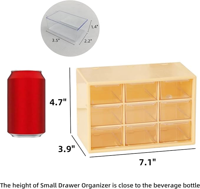 Feadily 2PCS Small Drawer Organizer - Image 3
