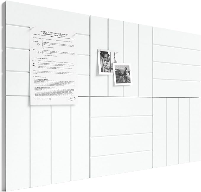 Bumusty Large Cork Board Alternative-36 x 24" Felt Bulletin Board Tiles by BUMUSTY