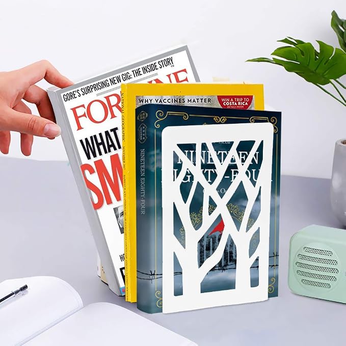 Book Ends, Bookends for Shelves, Book Ends for Heavy Books, Book Stoppers for - Image 7