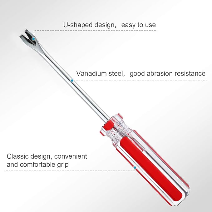 3 Packs Tack Lifter 3 mm U Tip Nail Staple Rivet Tack Puller Screwdriver - Image 3