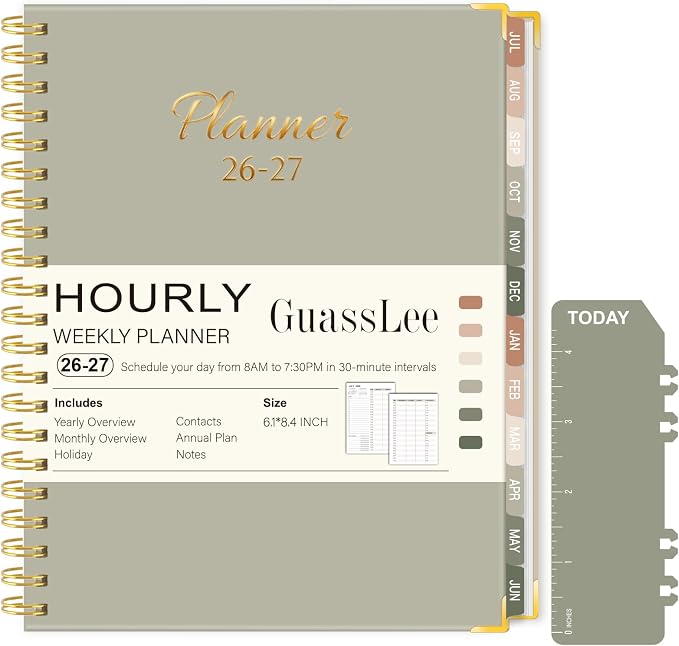 2026-2027 Academic Planner, Weekly & Monthly Appointment Book from Jul. 2026 by GuassLee