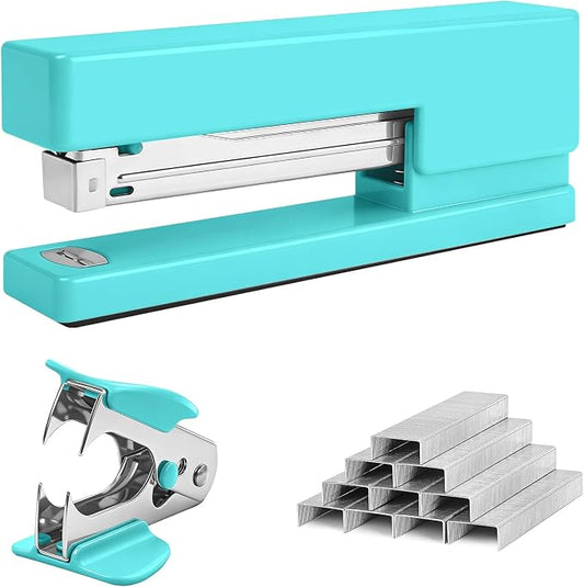Stapler 25 Sheet Capacity with 830 Staples and Staple Remover, Full Strip by Elmeplh