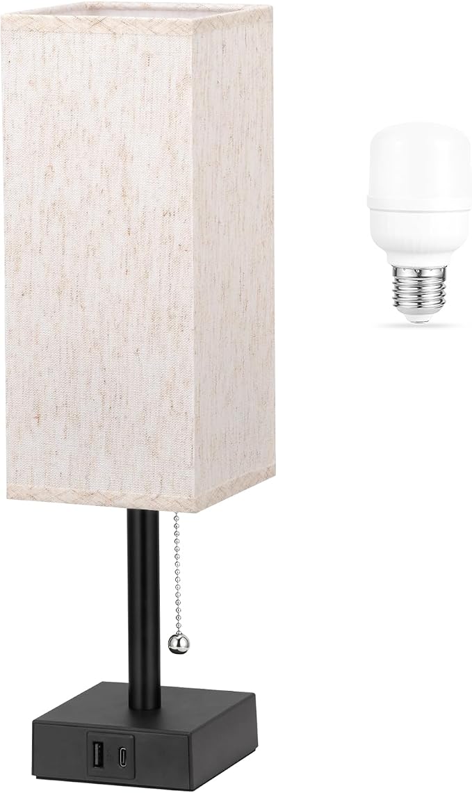 aooshine Pull Chain Small Table Lamp - Image 2