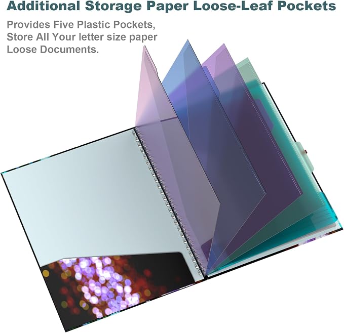 Hongri Clipboard Folio with Refillable Lined Notepad, 8.5 x 11 Folders with - Image 5