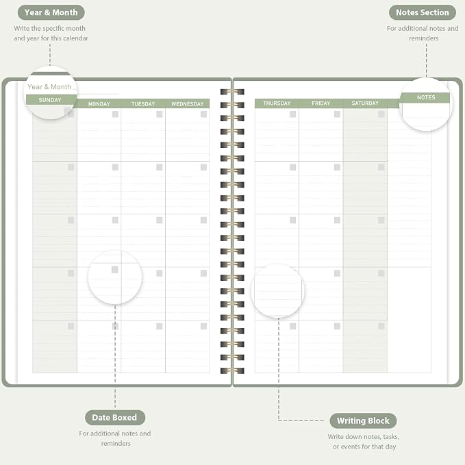 Undated Weekly Planner, Weekly To Do List Notebook, A5 Daily Planner | Office - Image 3
