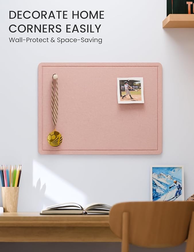 Fluxynara Bulletin Board, 23.6" x 17.5" Cork Board Alternative - Image 4