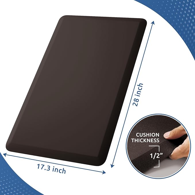 KitchenClouds Kitchen Mat Cushioned Anti Fatigue Rug 17.3"x28" Water Resistant - Image 2