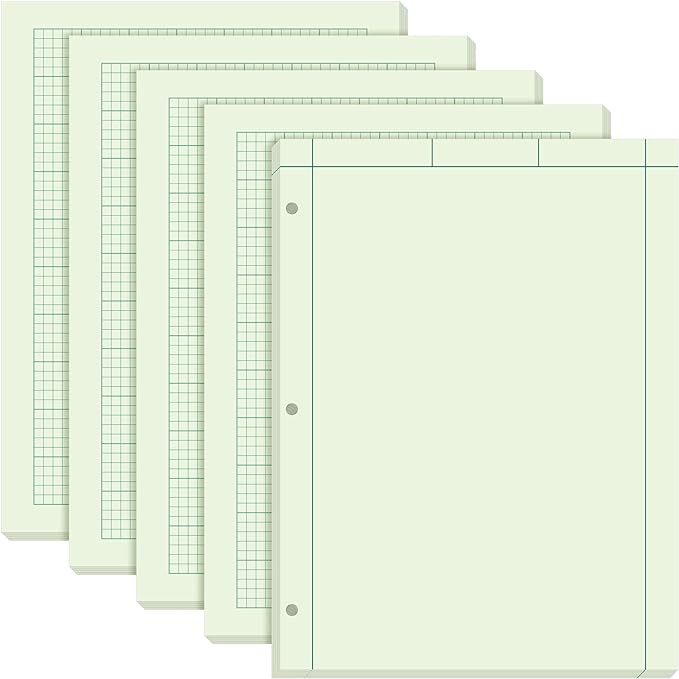 Seajan 5 Pcs Engineering Paper Notebook Engineering Computation Pad 8.5 x 11 by Seajan