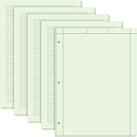 Seajan 5 Pcs Engineering Paper Notebook Engineering Computation Pad 8.5 x 11 by Seajan