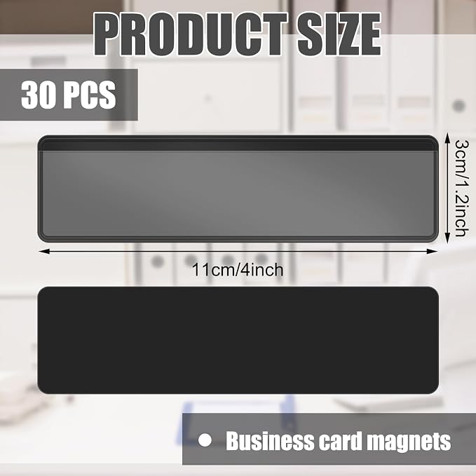 Gilprop 30 Pcs Magnetic Label Holders Pallet Rack 4.3 x 1.2 Inch Magnetic Labels - Image 2