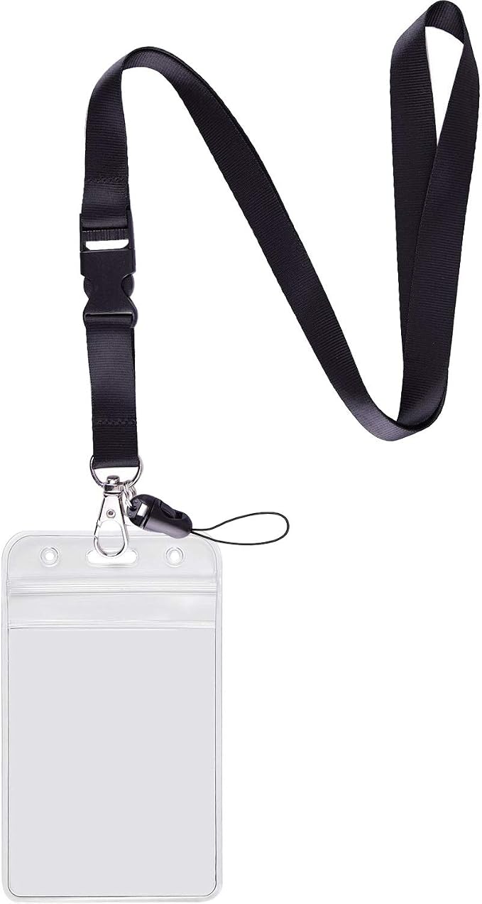 YOUOWO 1Pack Vertical ID Badge Holder by YOUOWO