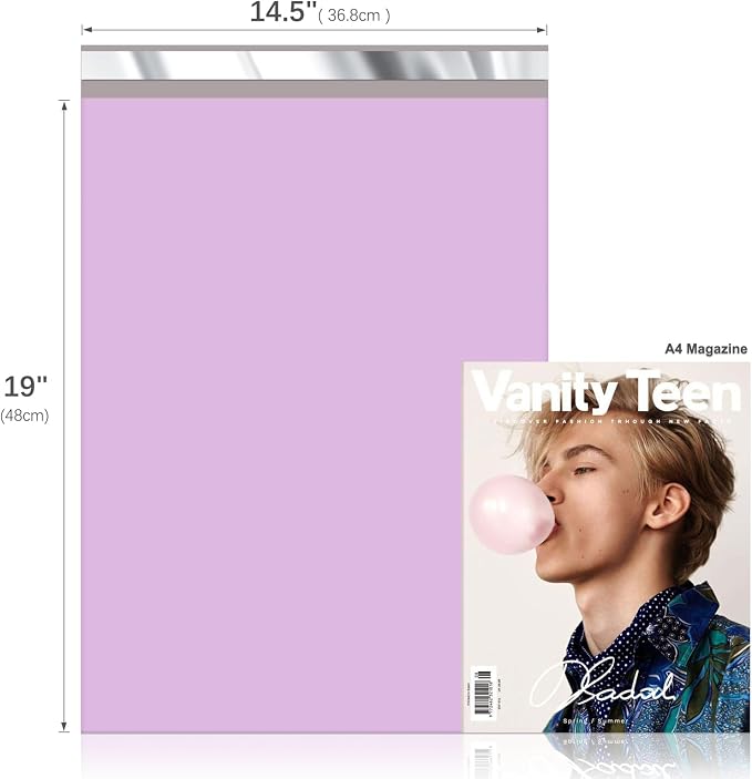 Fuxury 500 Pcs Poly Mailers 14.5x19 Inch, Bulk Shipping Bags - Image 2