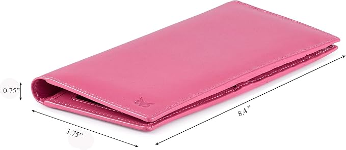 Long Wallet for Men Women Real Leather Bifold RFID Stylish Slim Handmade 2 ID - Image 2