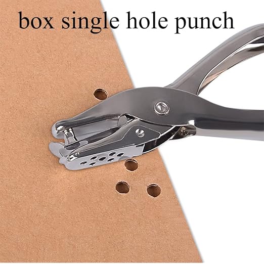 Paper Puncher Single Hole Punch Metal Circle Punches Hand Craft Sheet - Image 5