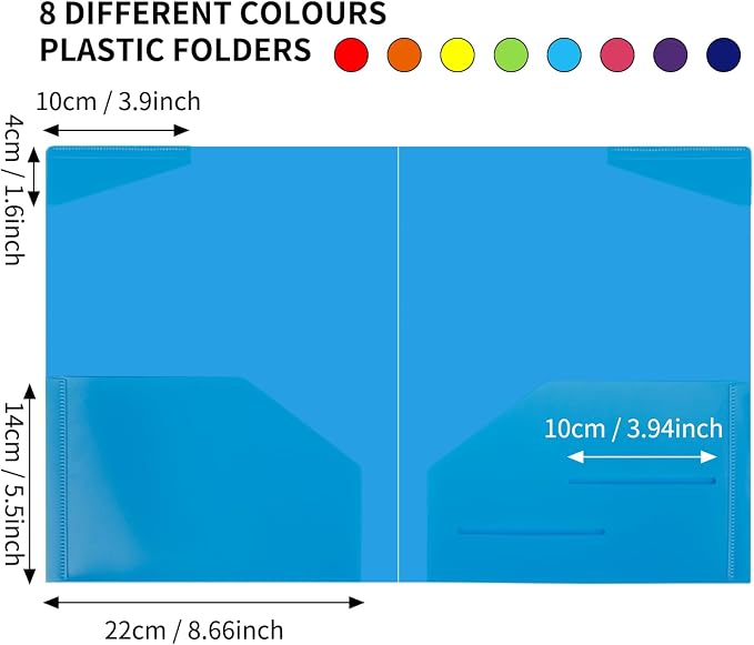 EOOUT 32pcs Plastic Folders - Image 3