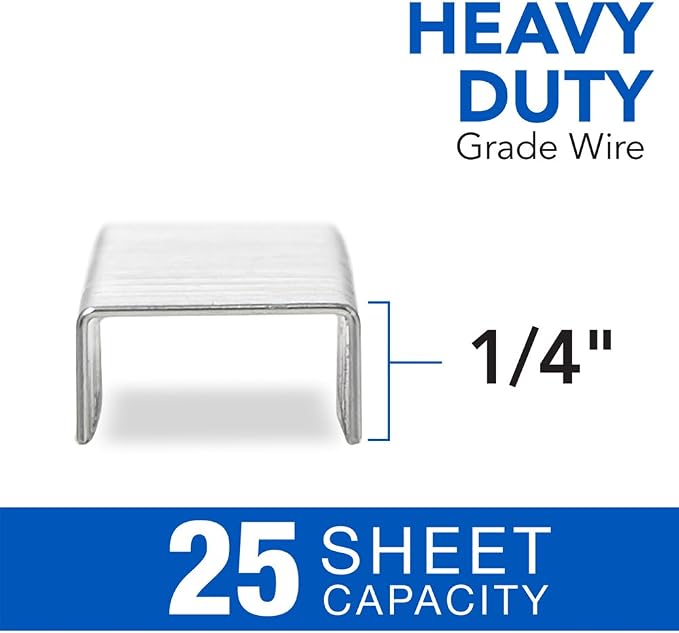 Swingline Staples, Heavy Duty, 1/4" Length, 25 Sheet Capacity, 1 Pack - Image 3