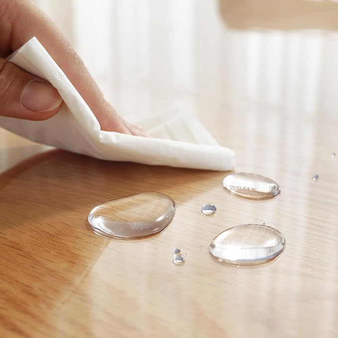 LovePads Clear Table Cover Protector, 16 x 36 Inch 2mm Thick Plastic Table Cover - Image 7