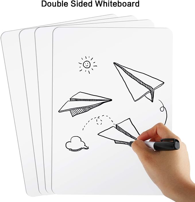 Dry Erase Lapboards, HERKKA 32 Pack Double Sided Dry Erase Lap Boards 9 x 12.5 - Image 3