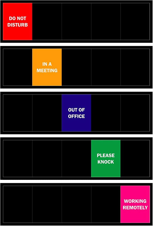 Office Door Sign, Do Not Disturb/Please Knock/Out of Office/in a by LoYinLo
