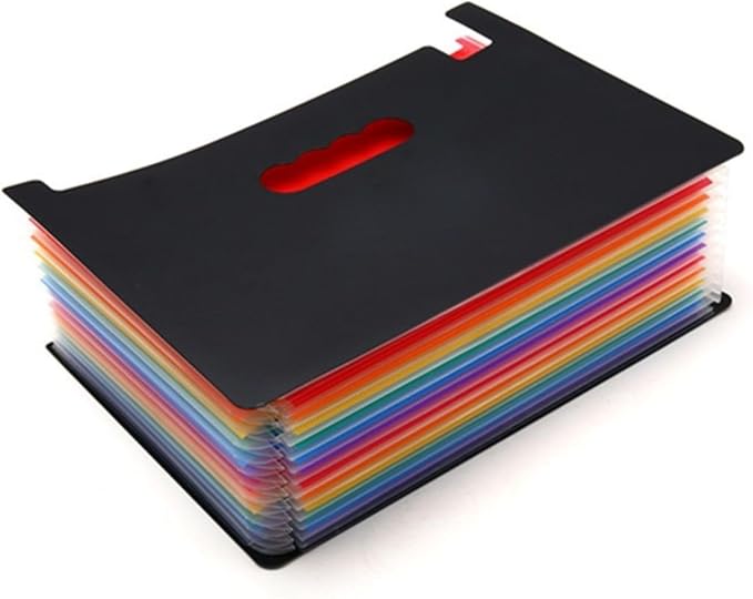 36 Pockets Accordion Expanding File Folder, A4 Letter Size, Side Pen Holder - Image 7