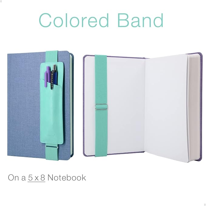 Adjustable Elastic Band Pen Holder, Pencil Holder, Pen Sleeve Pouch - Image 3