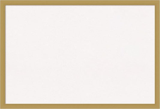 Amanti Art White Cork Board for Wall, 26x38 Vision Board with Gold Frame, Large Corkboard Office Decor for Home Organization, Casual Corkboard Pinboard to display items for home organization-DeskLoop Office