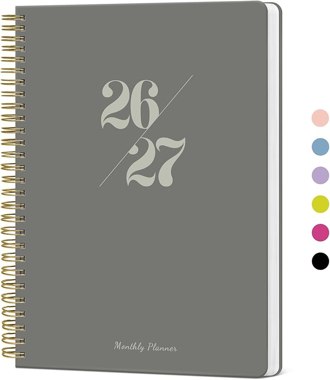 Monthly Planner 2026-2027, 18 Months Calendar Planner 2026-2027, Runs from July by Taja