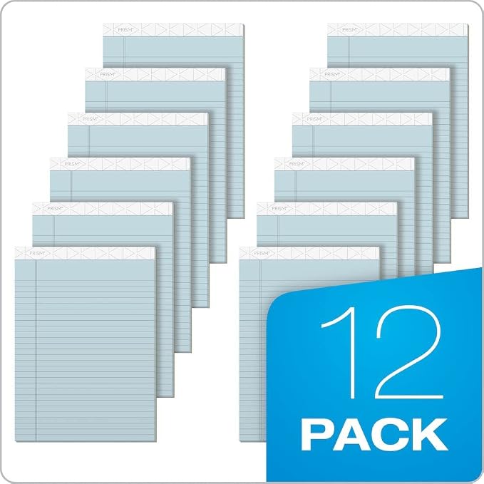 Tops Prism Writing Pads, 8-1/2" x 11-3/4", Legal Rule, Perforated, 50 Sheets - Image 8