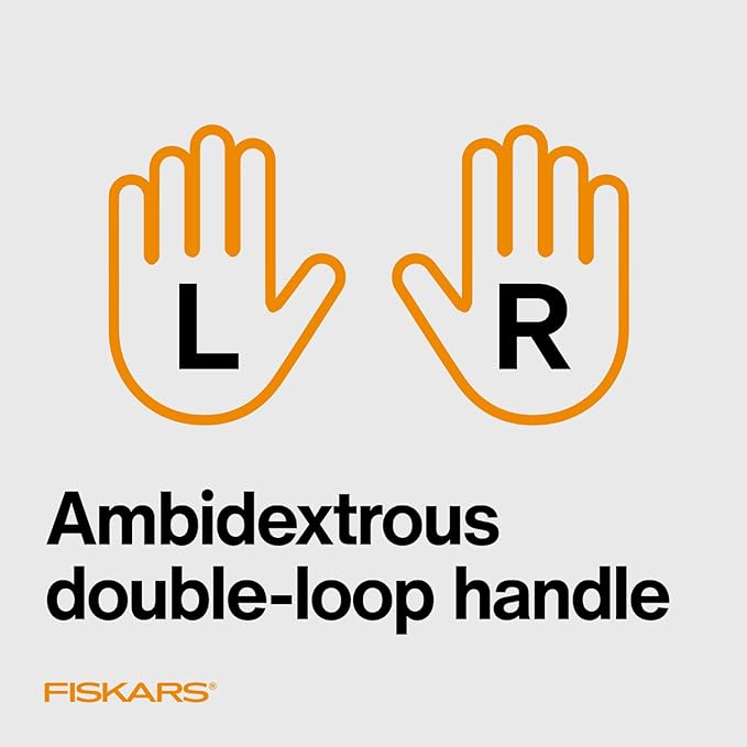 Fiskars Premier No. 5 Micro-Tip Orange-Handled Fabric Scissors, Double Loop - Image 5