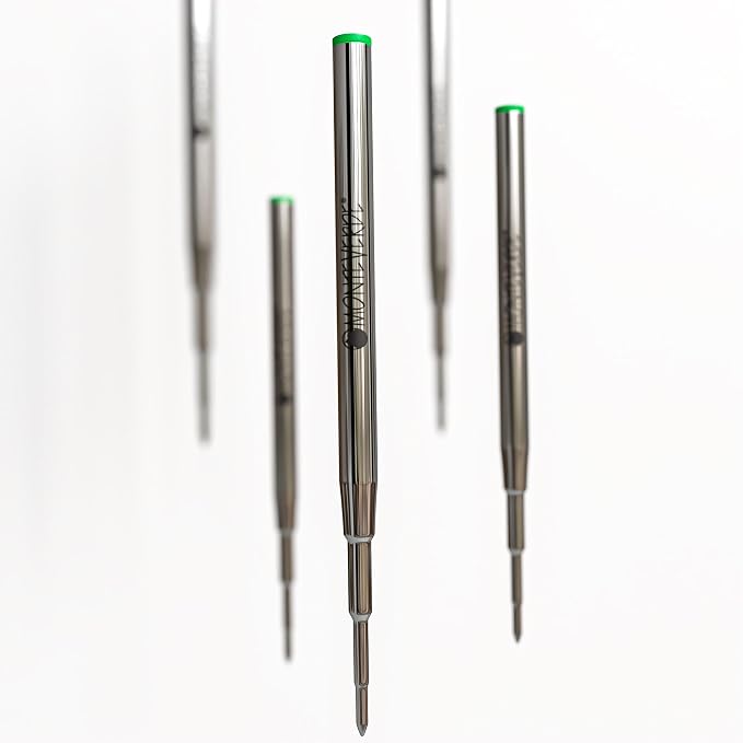 Monteverde USA Soft Ballpoint Refills to Fit Montblanc Pens, Medium Point Green - Image 6