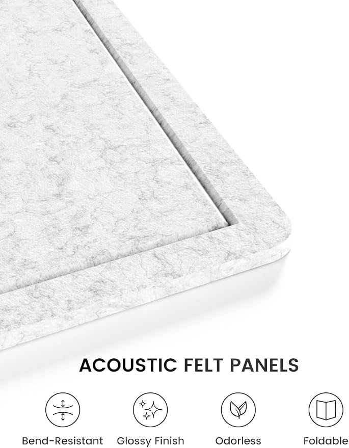 Fluxynara Bulletin Board, Foldable Felt Pin Board - Image 3