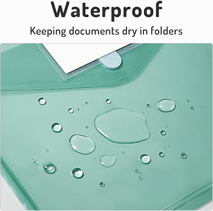 Forvencer Binder Pocket, 5 Pack Super Heavyweight Plastic Folders - Image 7