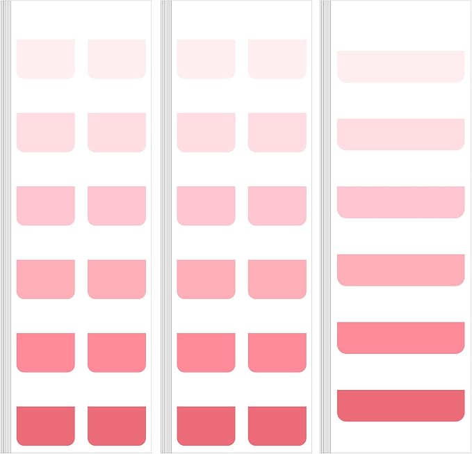 300 Pcs Sticky Index Book Tabs Bible Tabs Gradient Repositionable Page Tab by Janlaugh