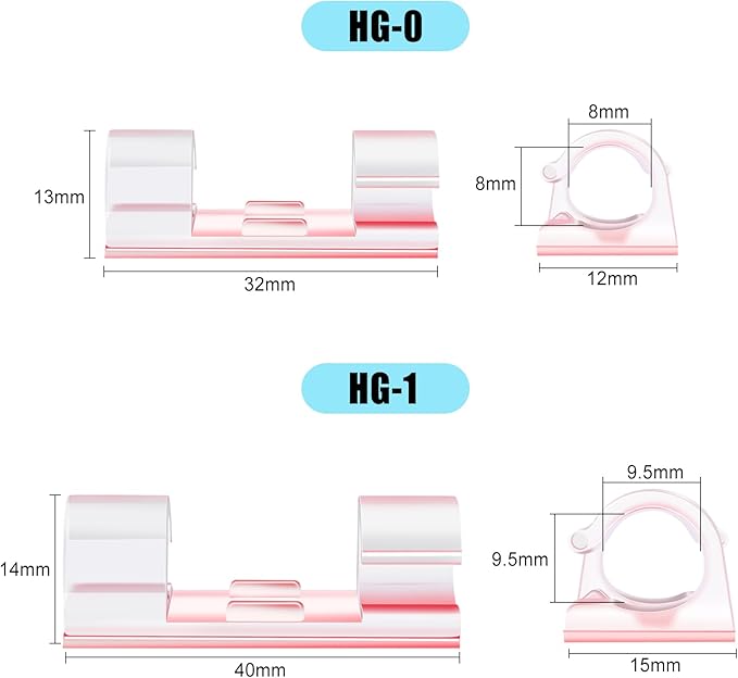 XHF 50pcs Medium Self Adhesive Cable Clips Clear, Wire Clips Cable Management - Image 3