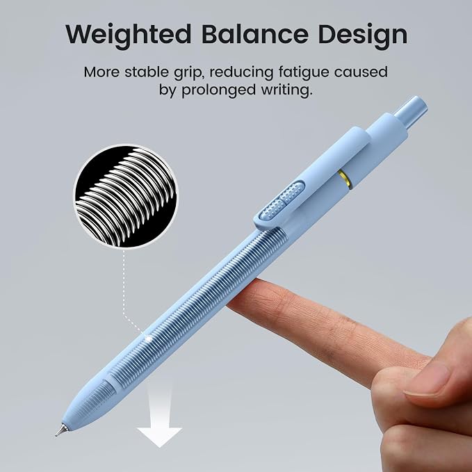 8Pcs Blue Gel Pens - Image 6