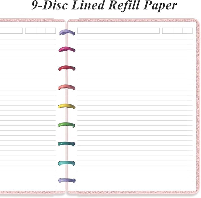 9-Disc Discbound Lined Refill Paper, Classic Size Pre-punched Happy Planners - Image 2
